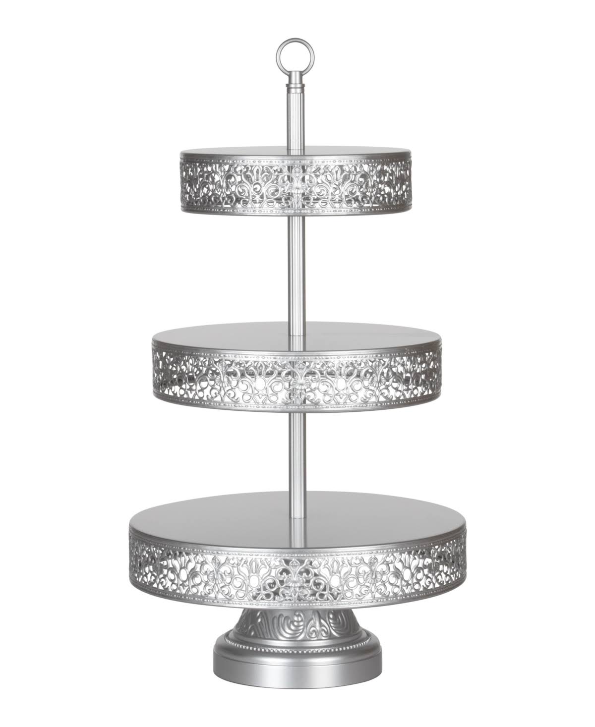 3-Tier Cupcake Stand Silver S20661