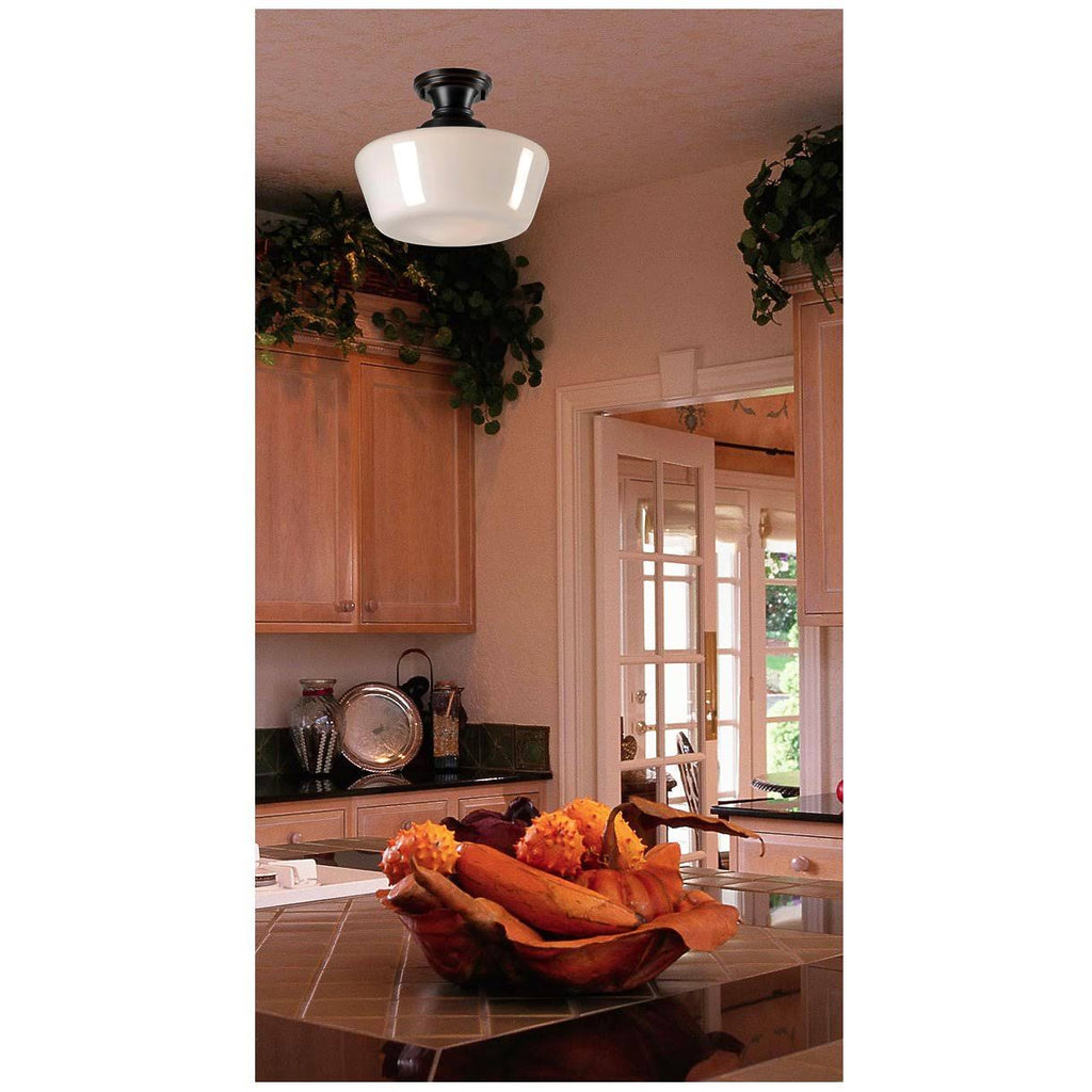 1 Light Flush Mount Oil Rubbed Bronze X439810