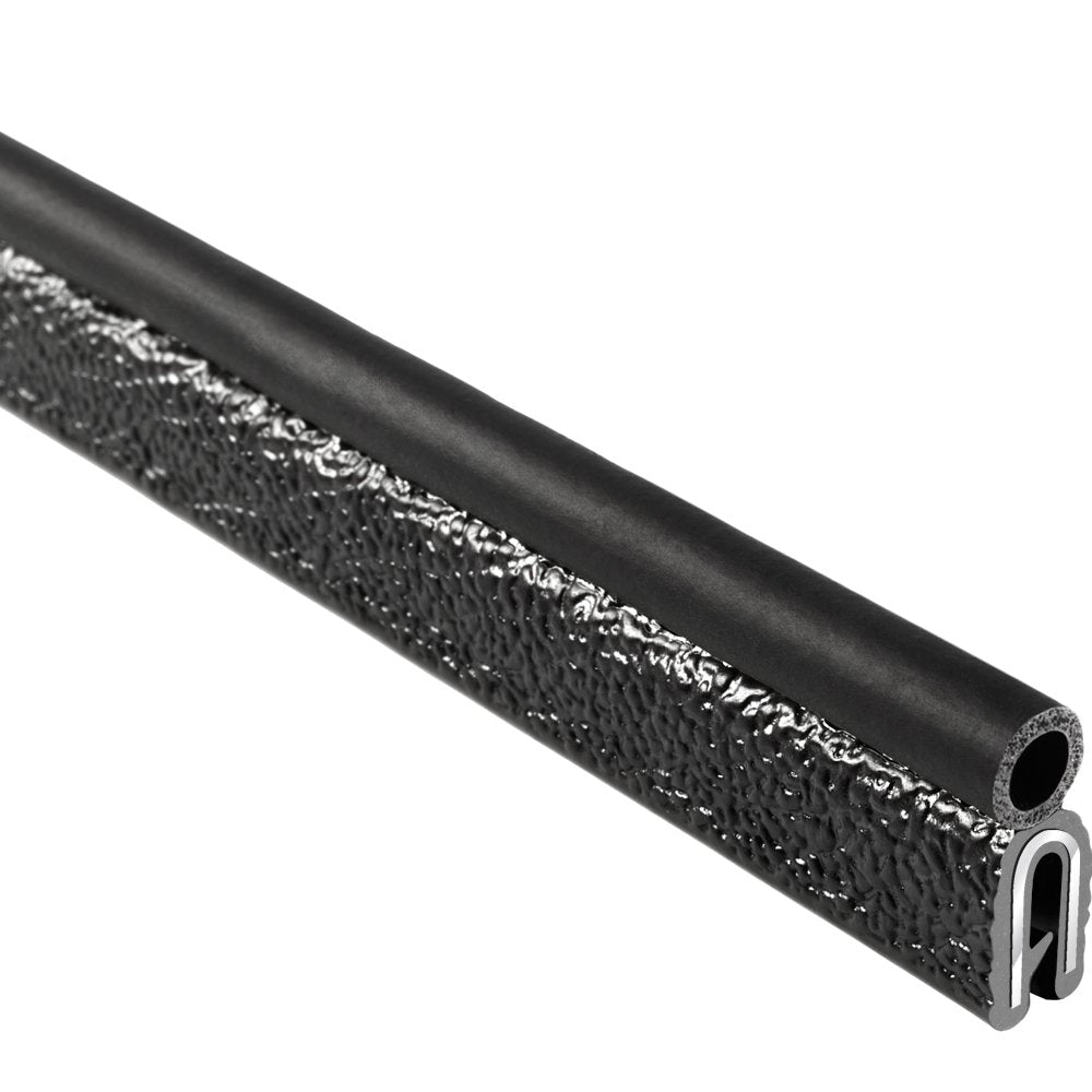 PVC EPDM Rubber Trim Seal with Top Bulb, 3/32” Edge, 3/4” Bulb, 25’ Length P78278