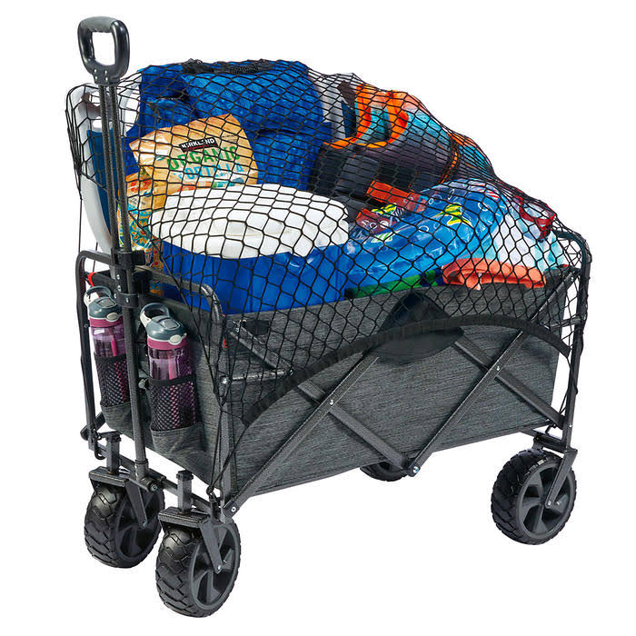 XL Folding Wagon with Cargo Net I593