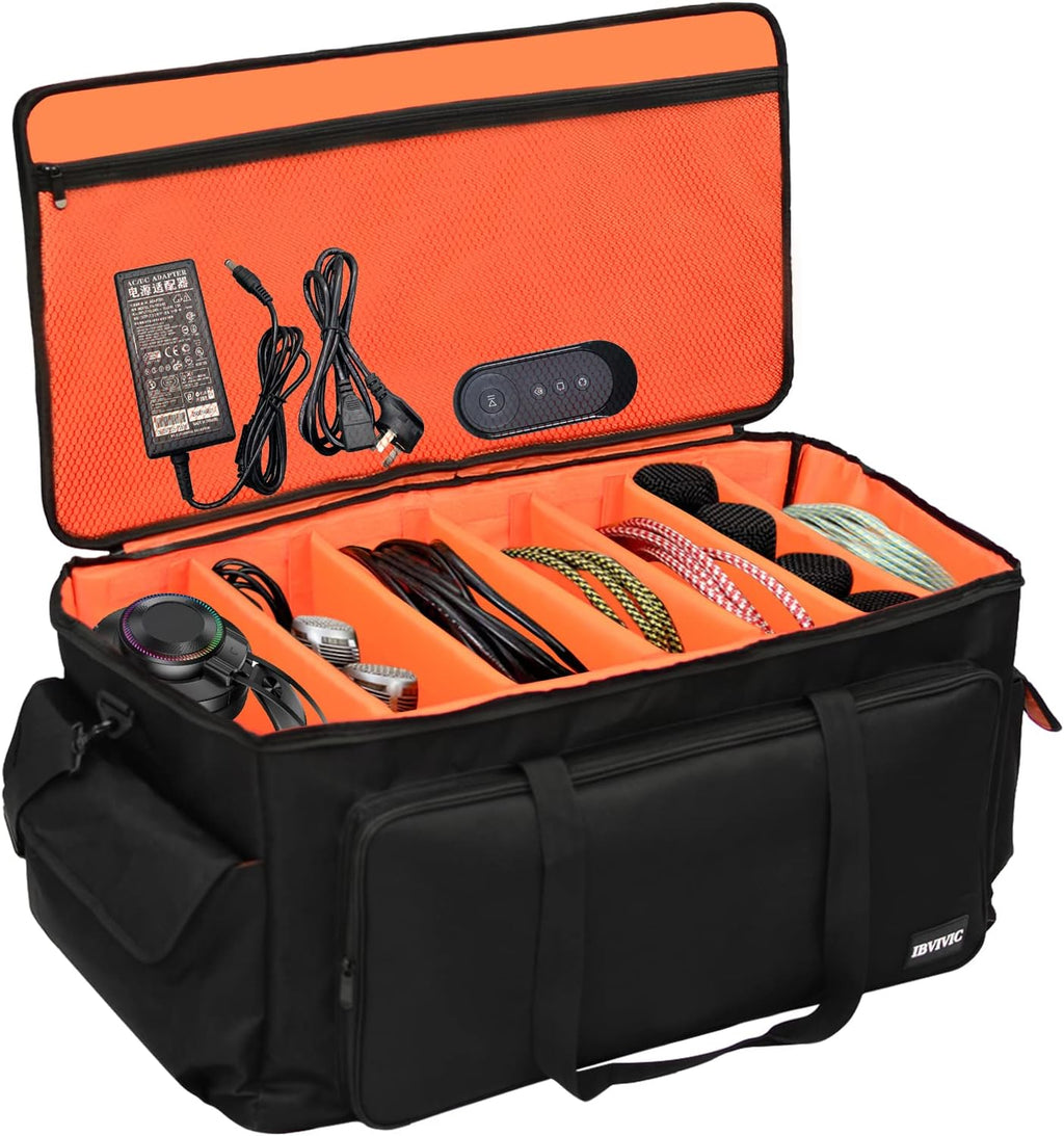Cable File Bag with Adjustable Dividers and Double Separate Bags C759268