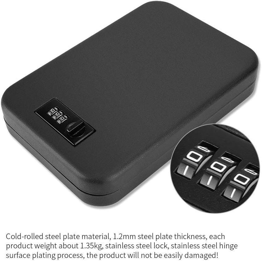 Portable Fireproof Waterproof Security Case with Key Lock S6692