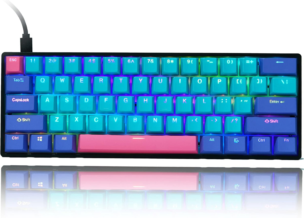 60% Hot Swappable RGB Backlit Gaming Keyboard E69602