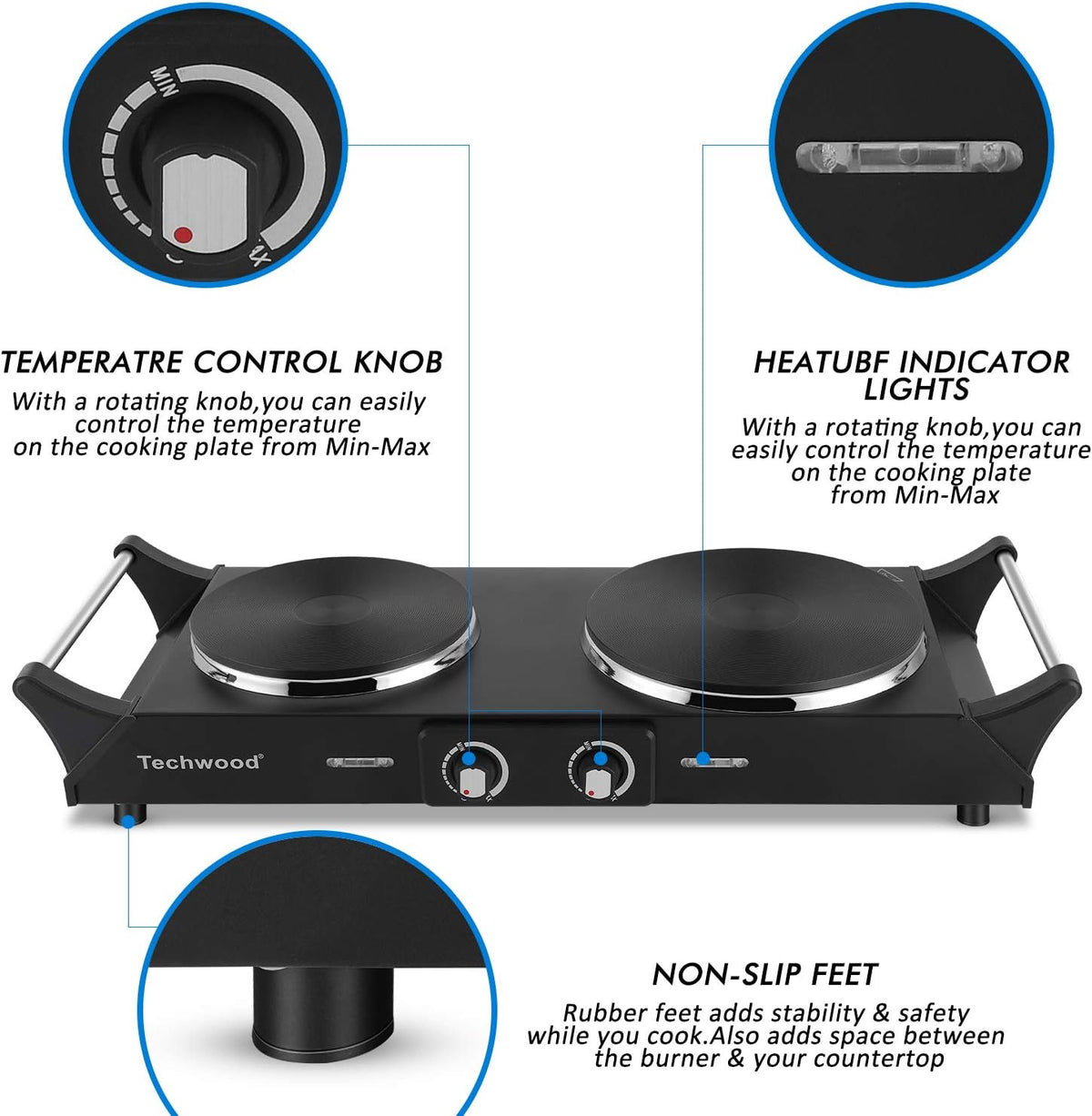 1500W Electric Single Burner Hot Plate R519
