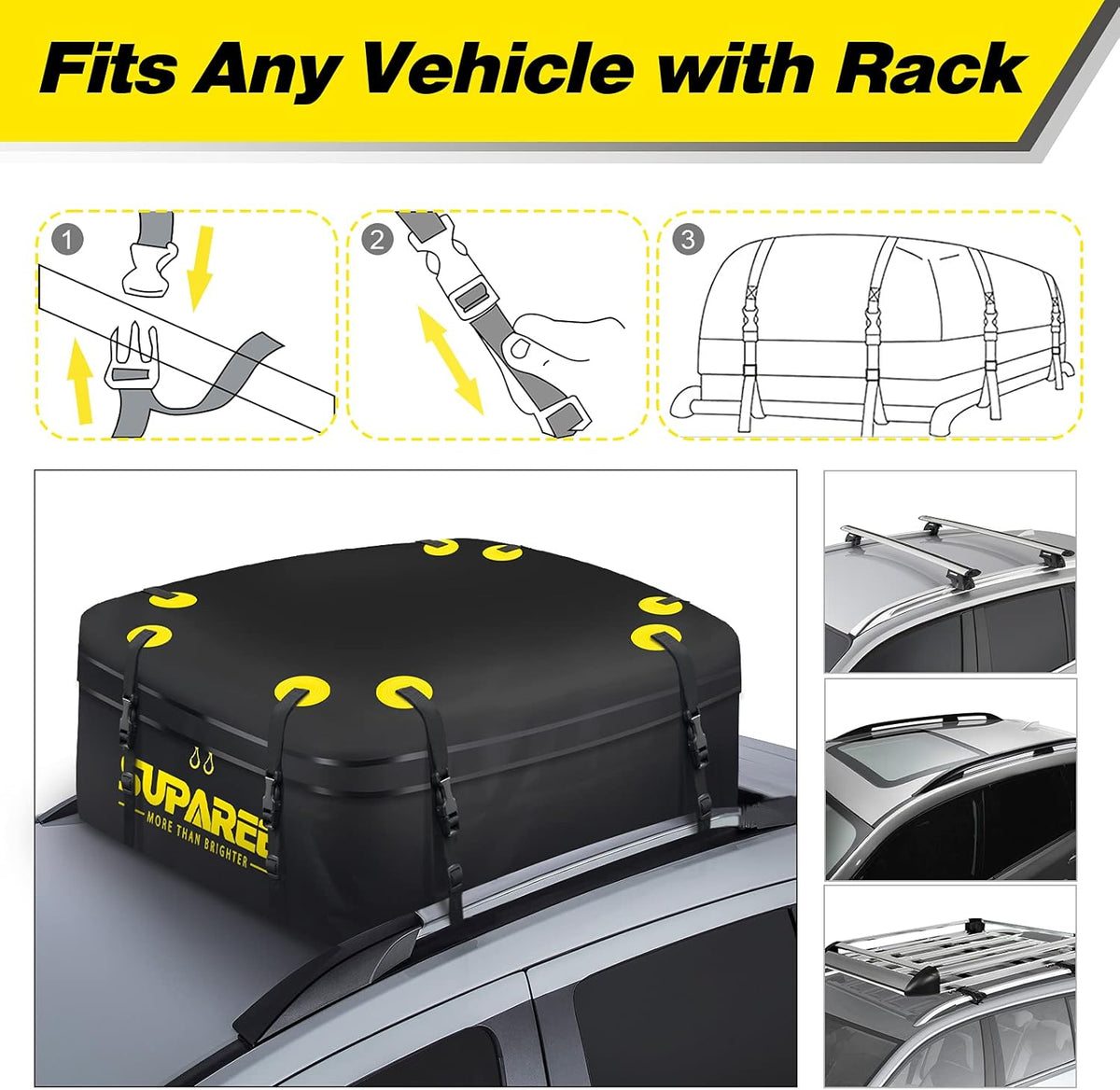 19 Cubic Feet Waterproof Rooftop Cargo Carrier C572012
