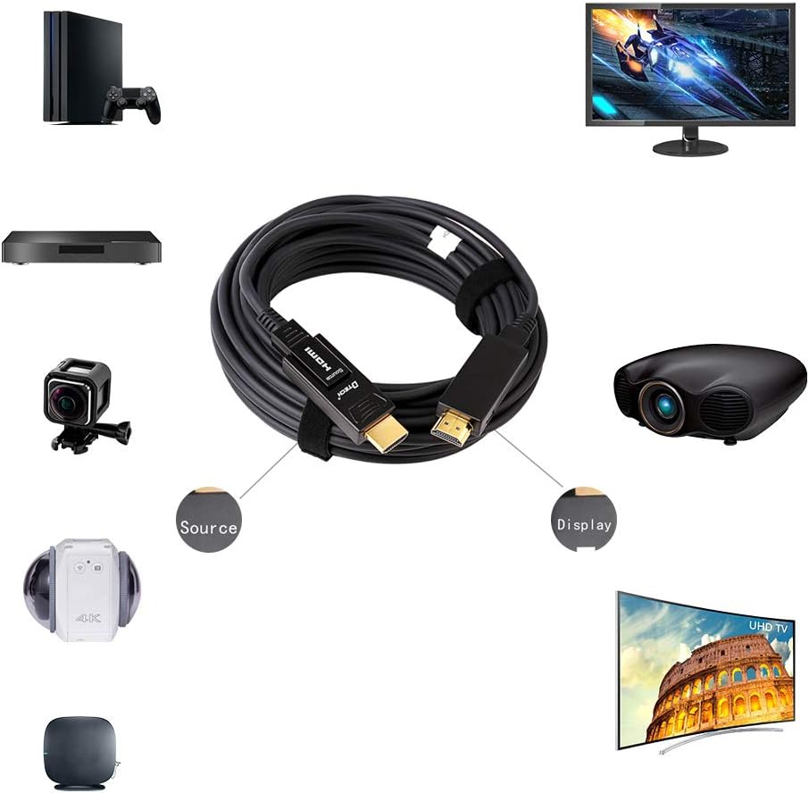 Fiber Optic HDMI Cable 100 Feet 4K 60Hz X6478