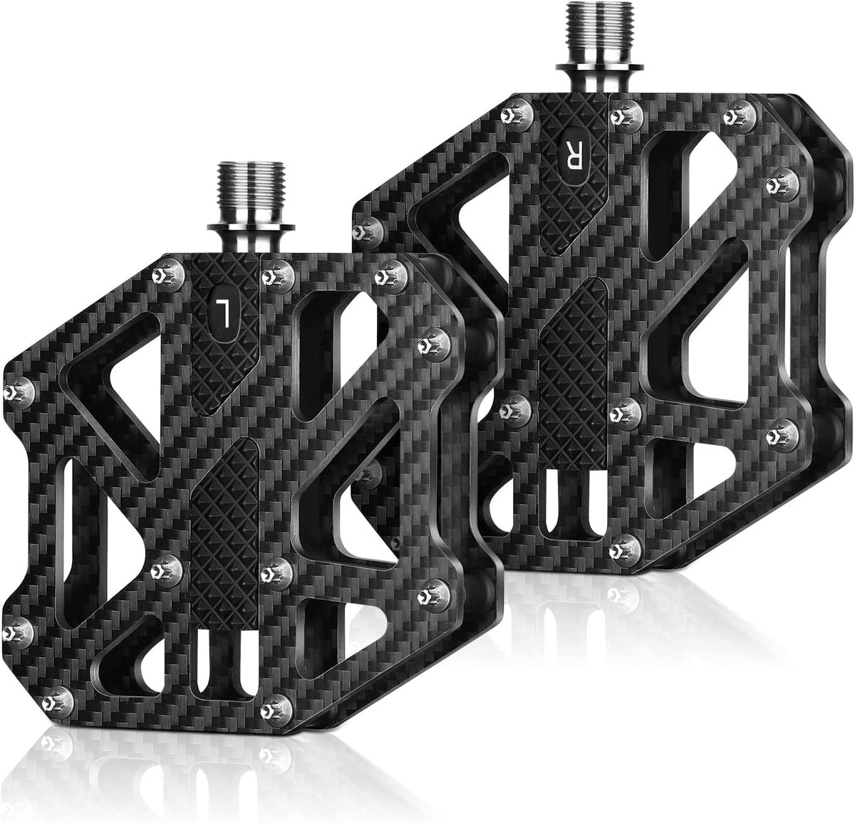 Carbon Fiber 3 Sealed Bearing Mountain Bike Pedals O6792