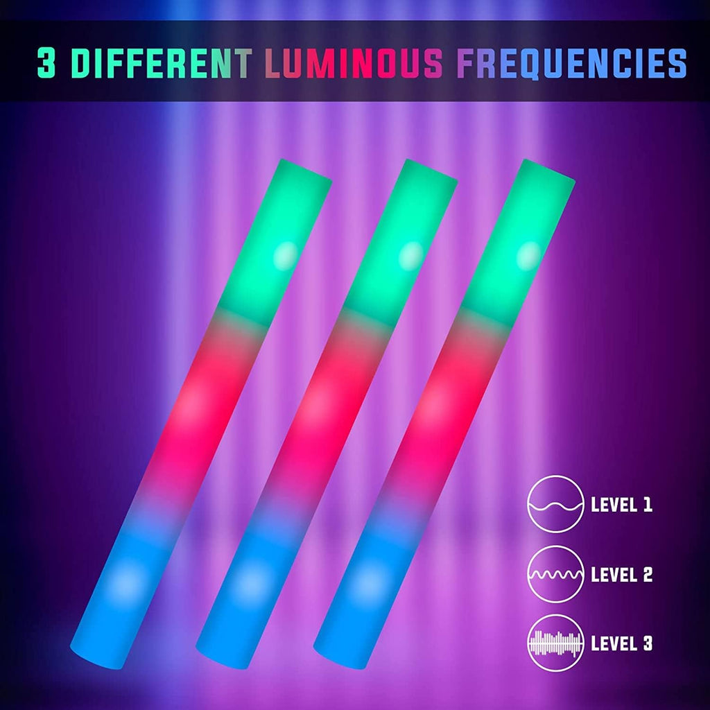 28 Pcs LED Foam Glow Sticks D361