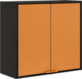 Two Doors Wall Steel Cabinet Space Organizer Blue O69763