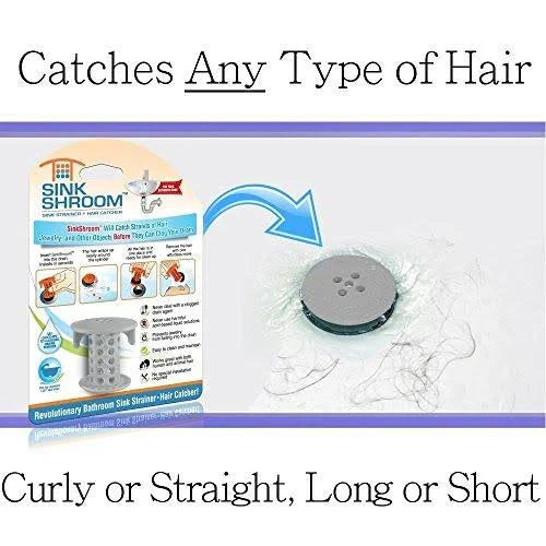 Sink Drain Protector Hair Catcher Gray M8739