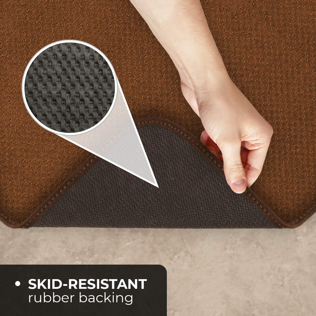 Skid-Resistant Carpet Runner Toffee Brown 6 Feet X 27 Inches K35980