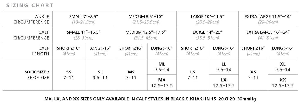 20-30 mmHg Microfiber Calf Compression E1521