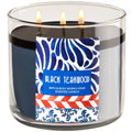 Black Teakwood 3-Wick Candle J490428