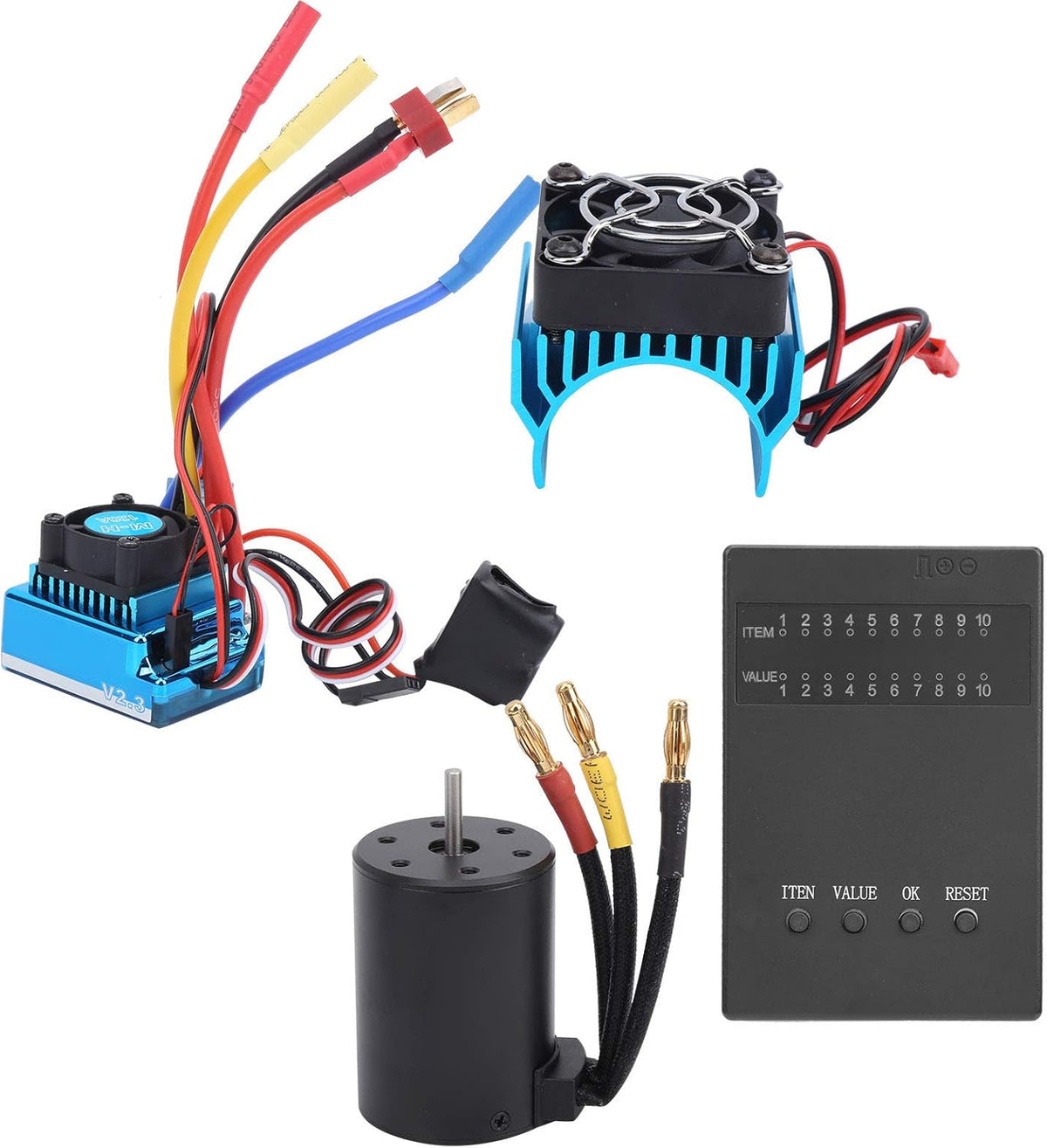 3650 Motor 2300KV 120A Brushless ESC RC Drive System Set G3376
