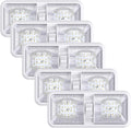 5 Pack LED Ceiling Double Dome Light Fixture with ON/OFF Switch 12V Natural White R8817