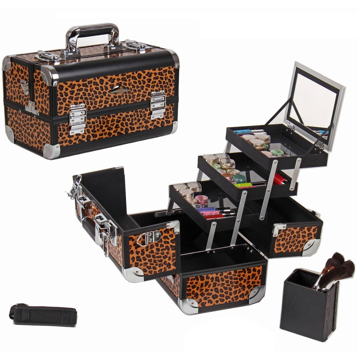 Leopards Texture Train Case A657