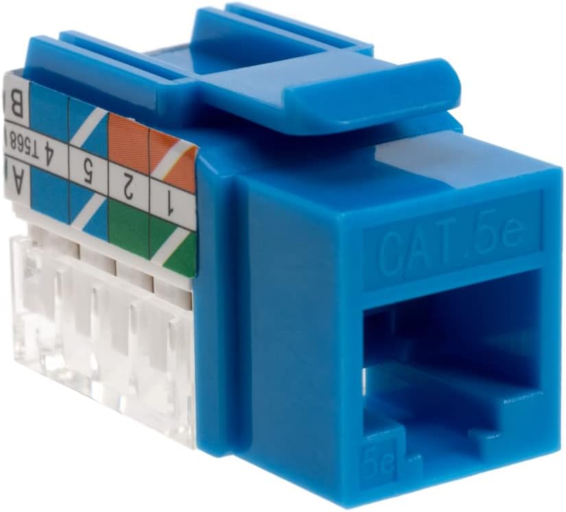 Cat5e RJ45 Keystone Jack Blue 50 pcs A16848