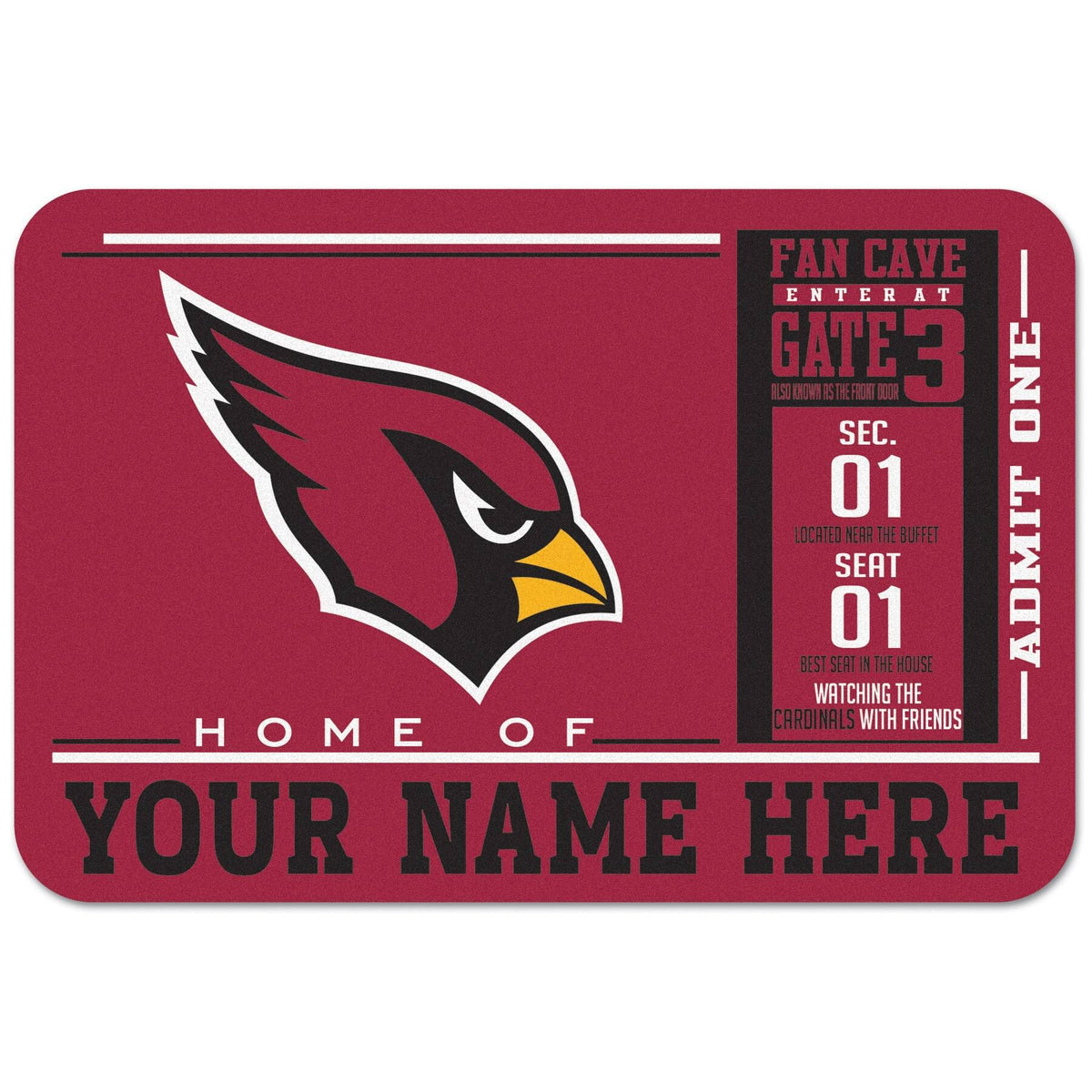Arizona Cardinals Floor Mat X140261
