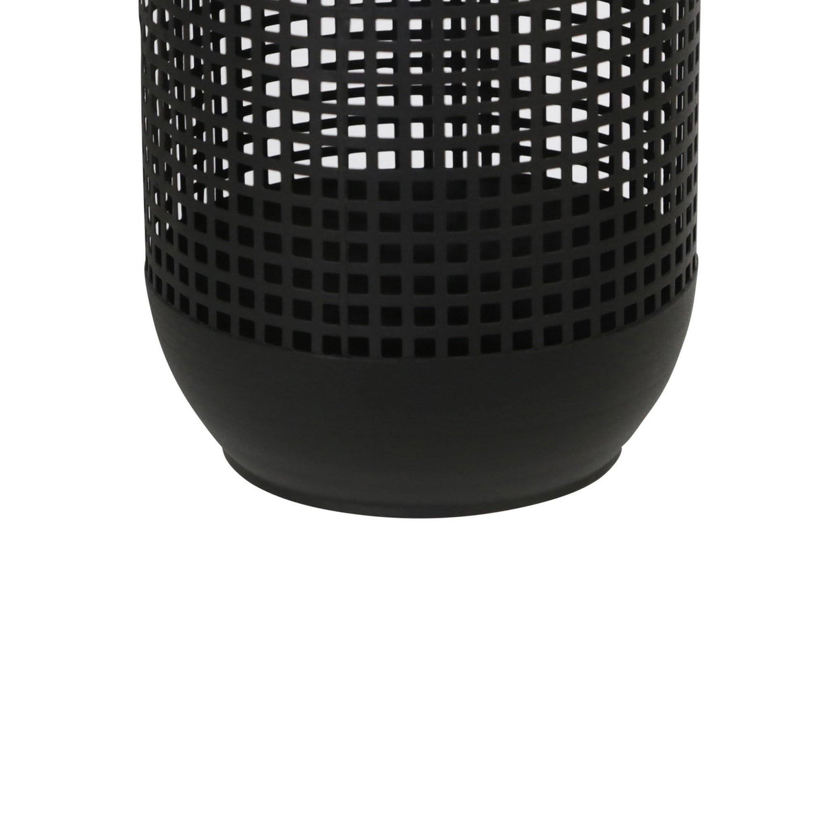 13 Inches Caged Metal Frame Lantern with Handle J724553