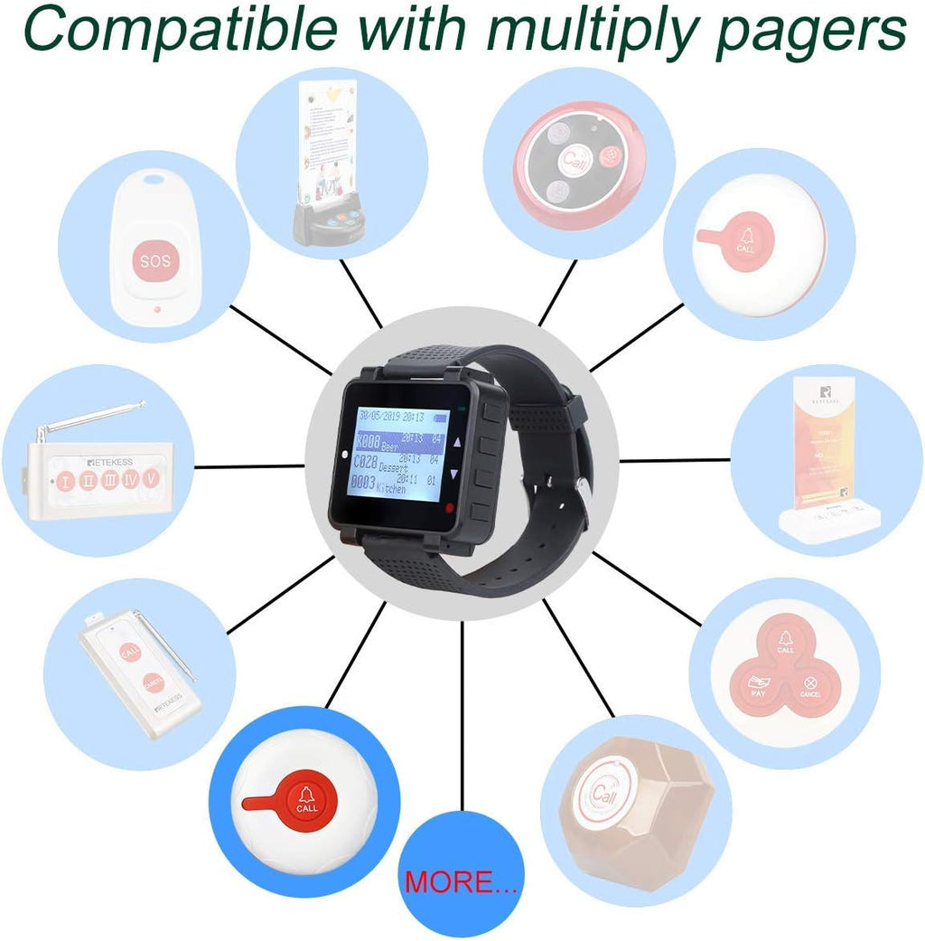 Wireless Caregiver Pager with 2 SOS Call Buttons Z96774