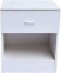 White 1 Drawer Nightstand N521
