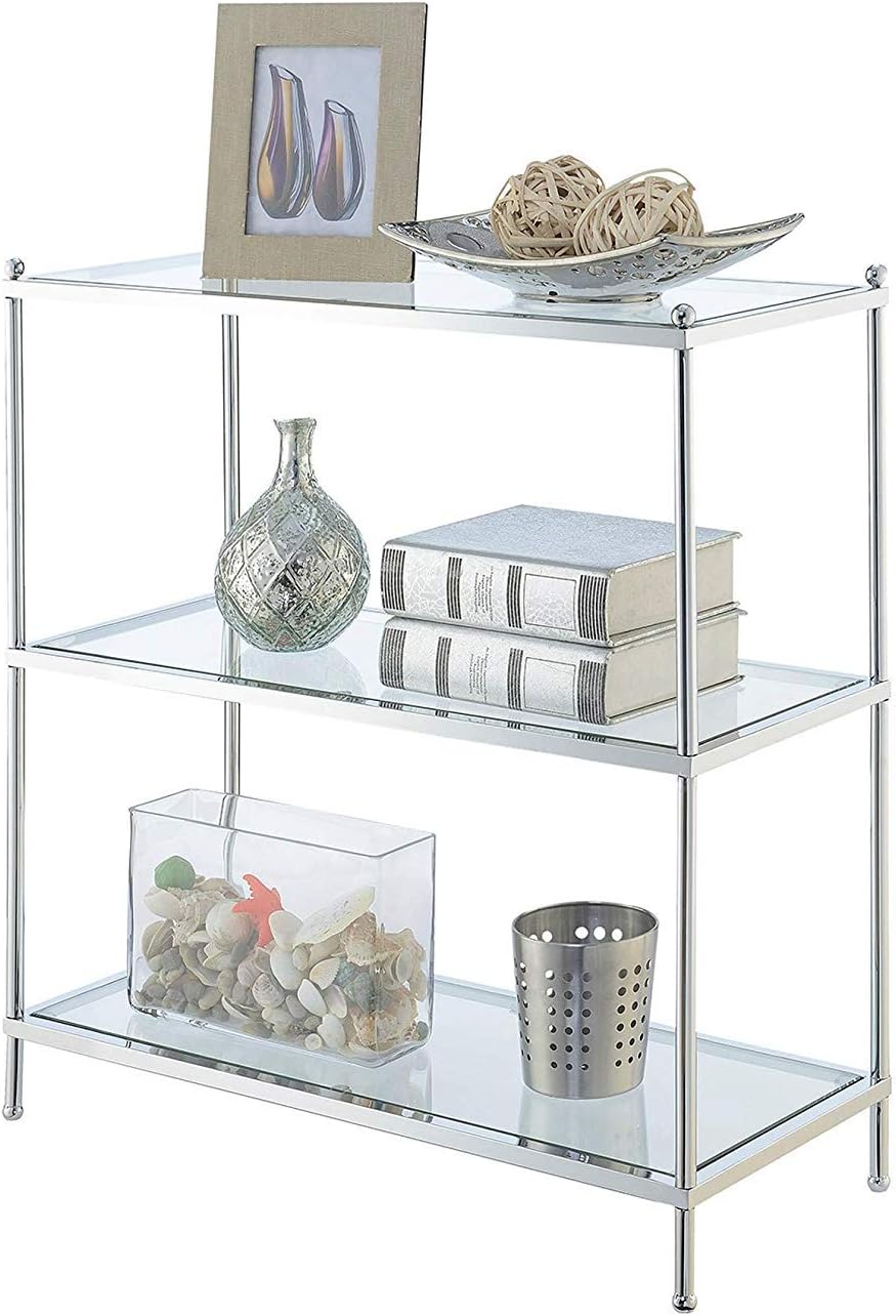 3 Tier Glass Bookcase S71655