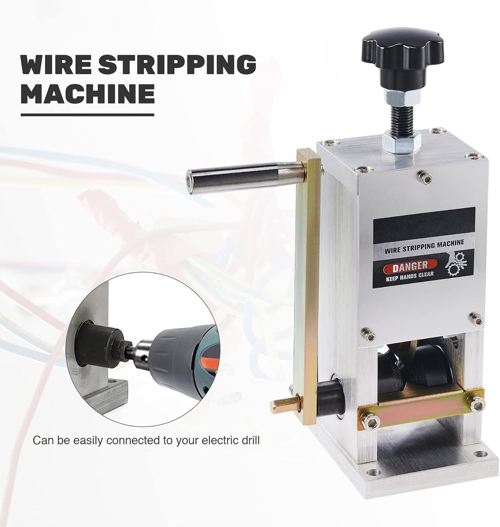 Manual Scrap Wire Stripping Machine, Copper Wire Peeler, Compact Portable Aluminum Alloy Q16379