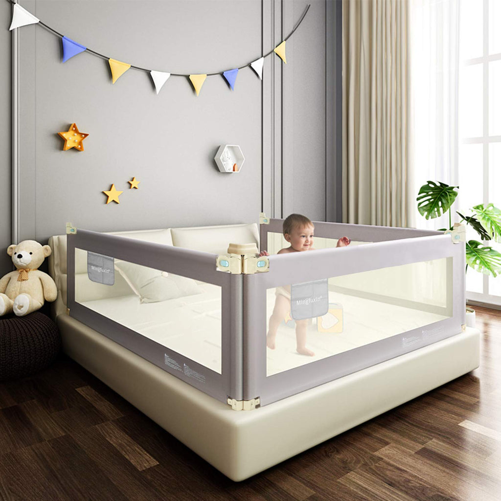 Toddler Bed Rail Guard with Double Lock F1429