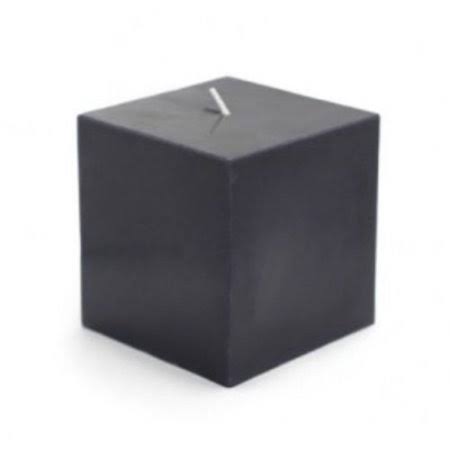 Black 3x22 Set of 12 Square Pillar Candle G489907