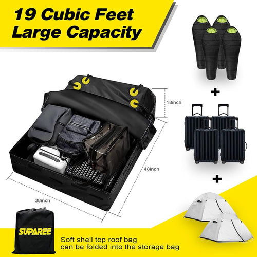 19 Cubic Feet Waterproof Rooftop Cargo Carrier C572012