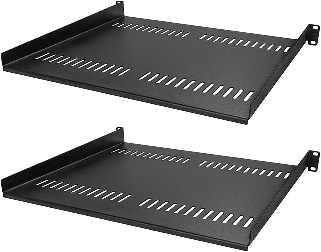 19'' Wide Fixed Shelf for Server Cabinet, 2 Pack P8120