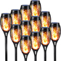 12 Pack Waterproof Solar Flame Lights V84962
