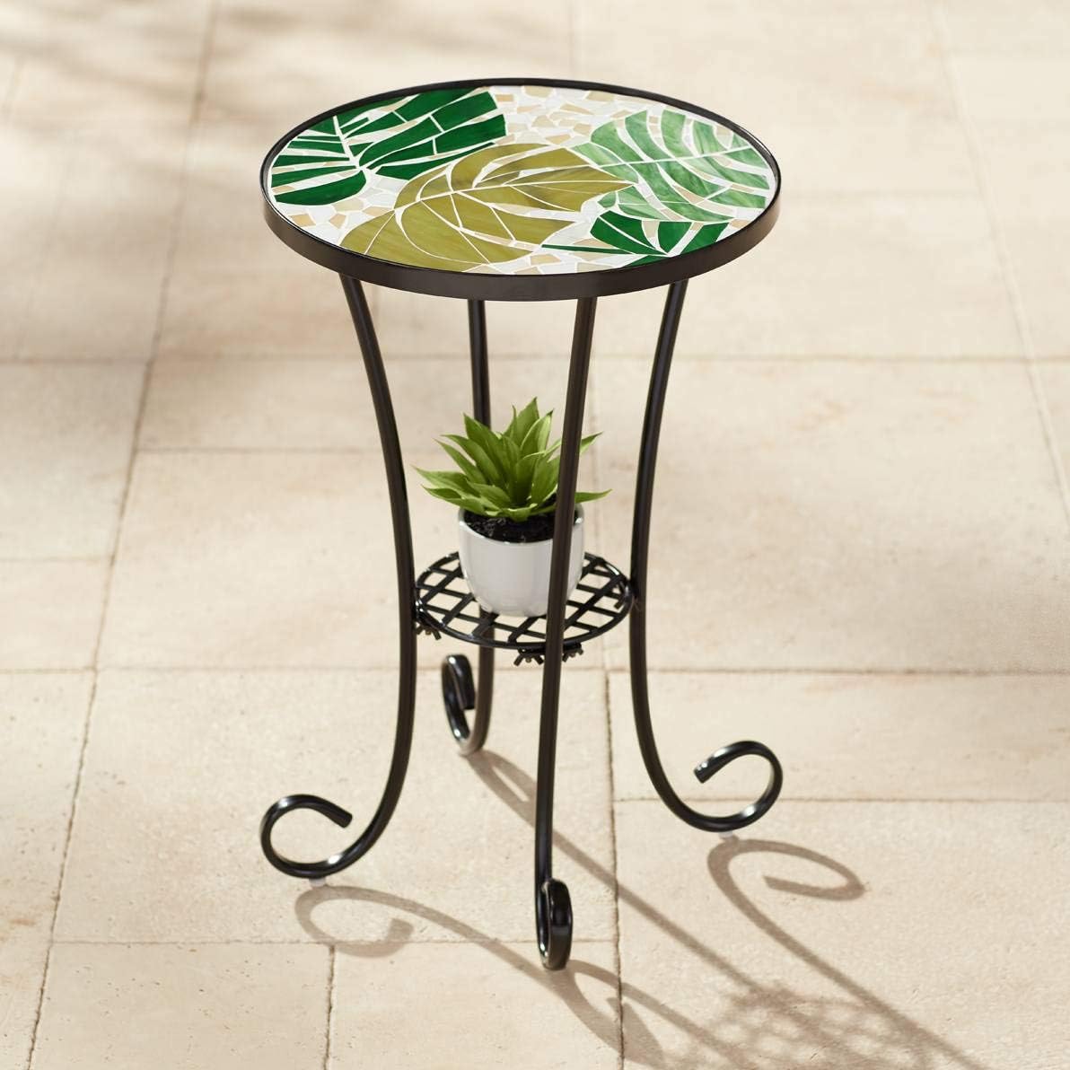 Black Outdoor Accent Table J776