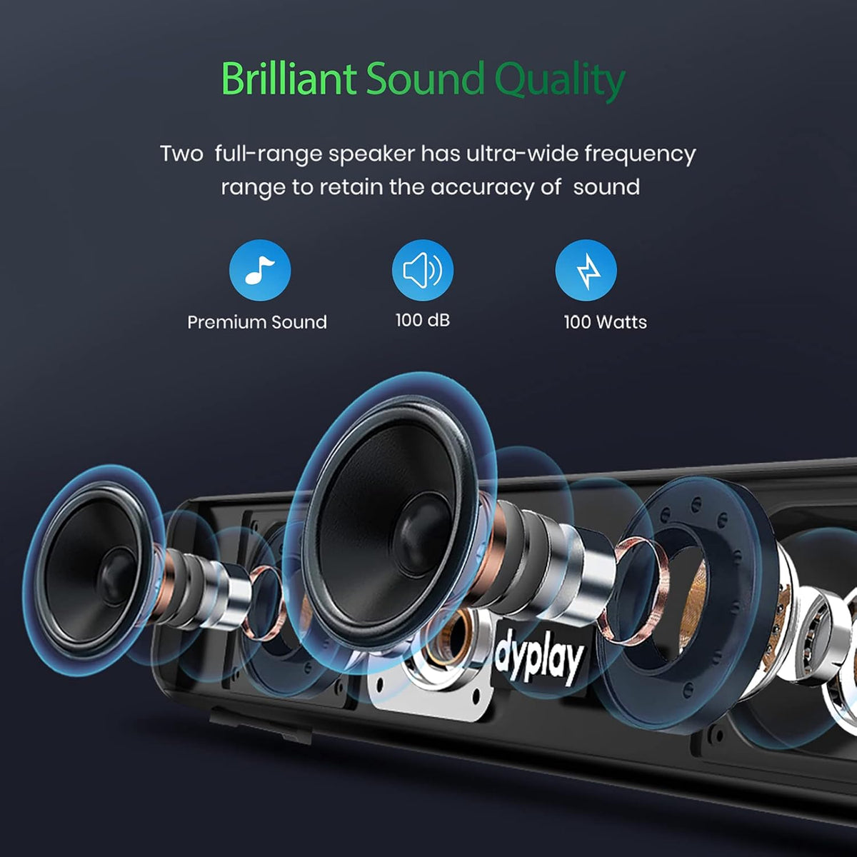 30-Inch 100W 2.0 Channel Sound Bar J9470