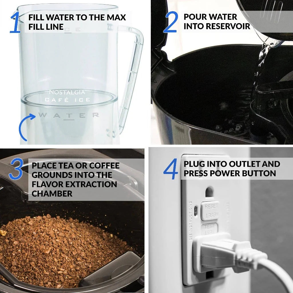3-Quart Iced Coffee and Tea Brewing System with Plastic Pitcher, Black A953372