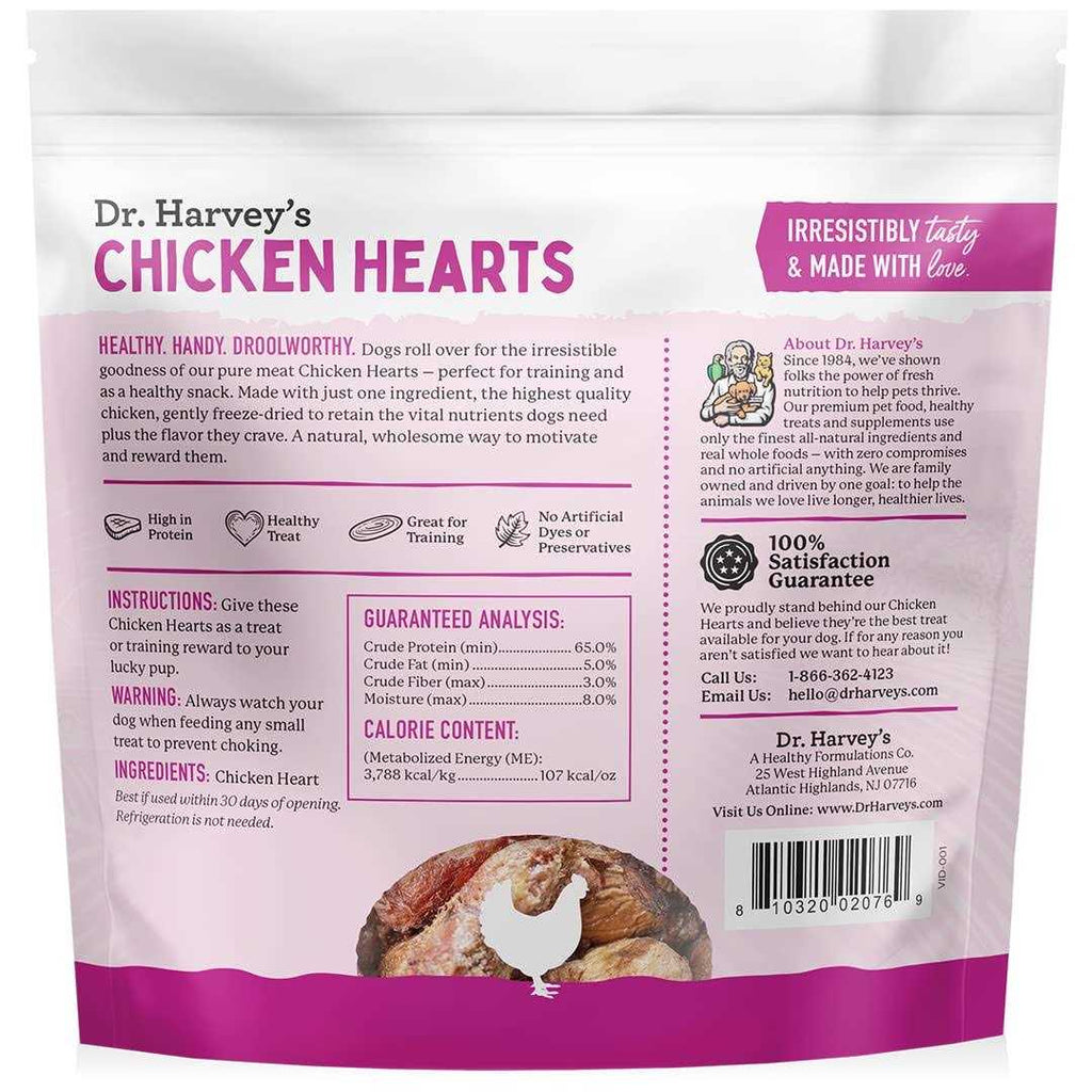Freeze Dried Chicken Hearts Dog Treats G6108