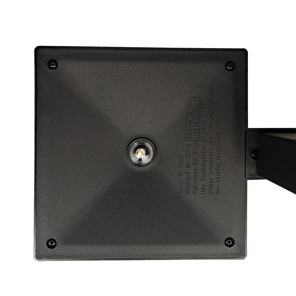 Solar Powered Square Black Plastic LED Landscape Path Light C66958