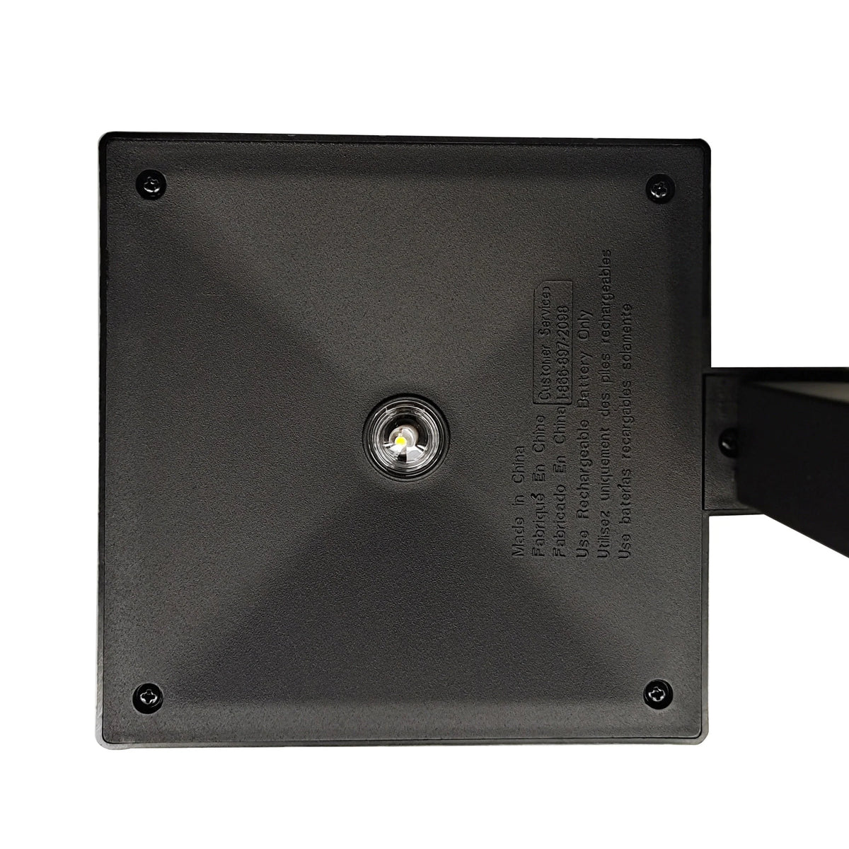 Solar Powered Square Black Plastic LED Landscape Path Light C66958