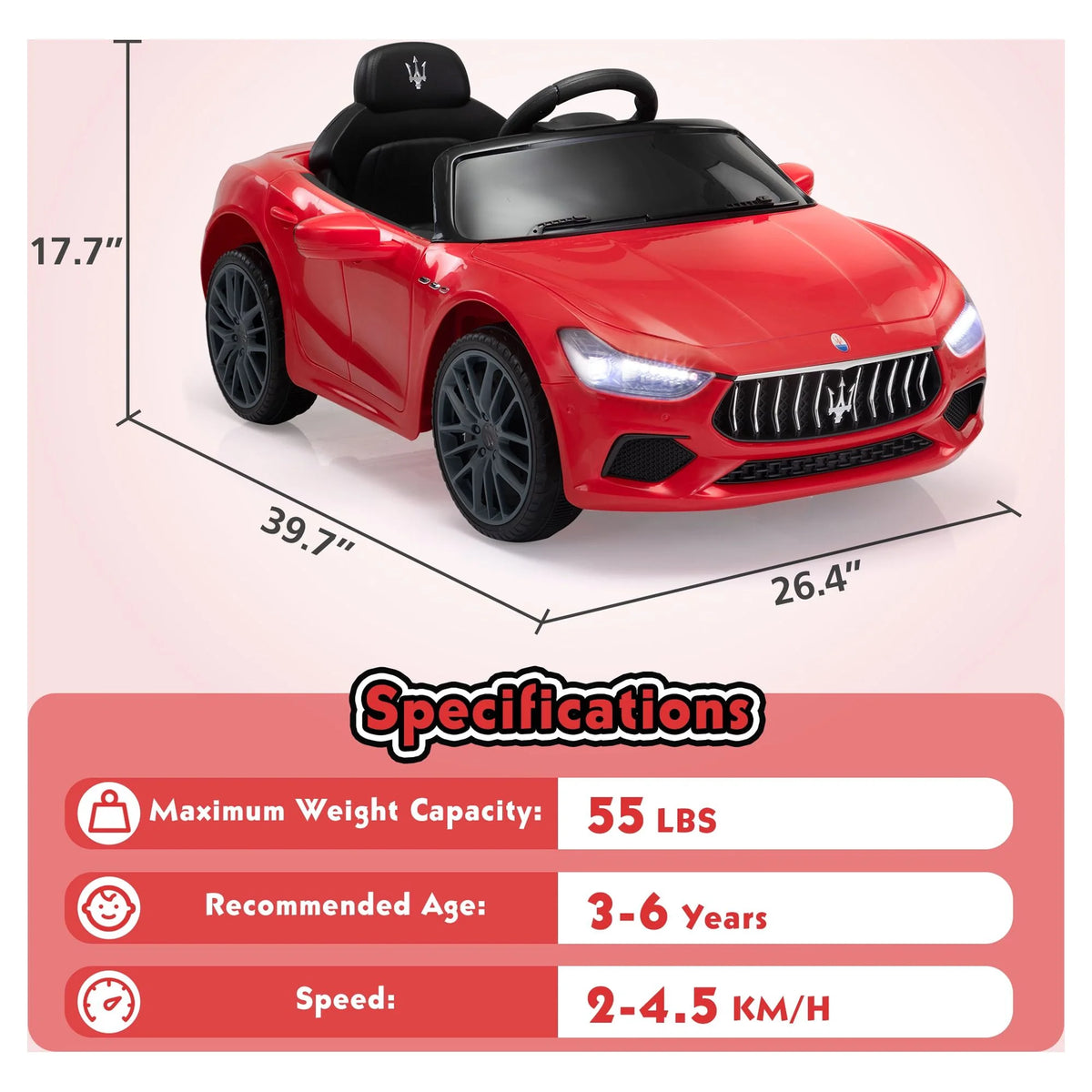 12V Battery Powered Kids Ride on Car with Remote Control E82635