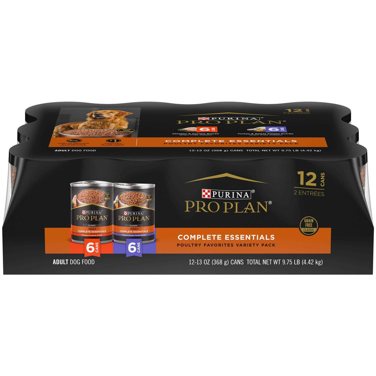 Grain Free Wet Dog Food Variety Pack Chicken & Turkey Entrees Q7853