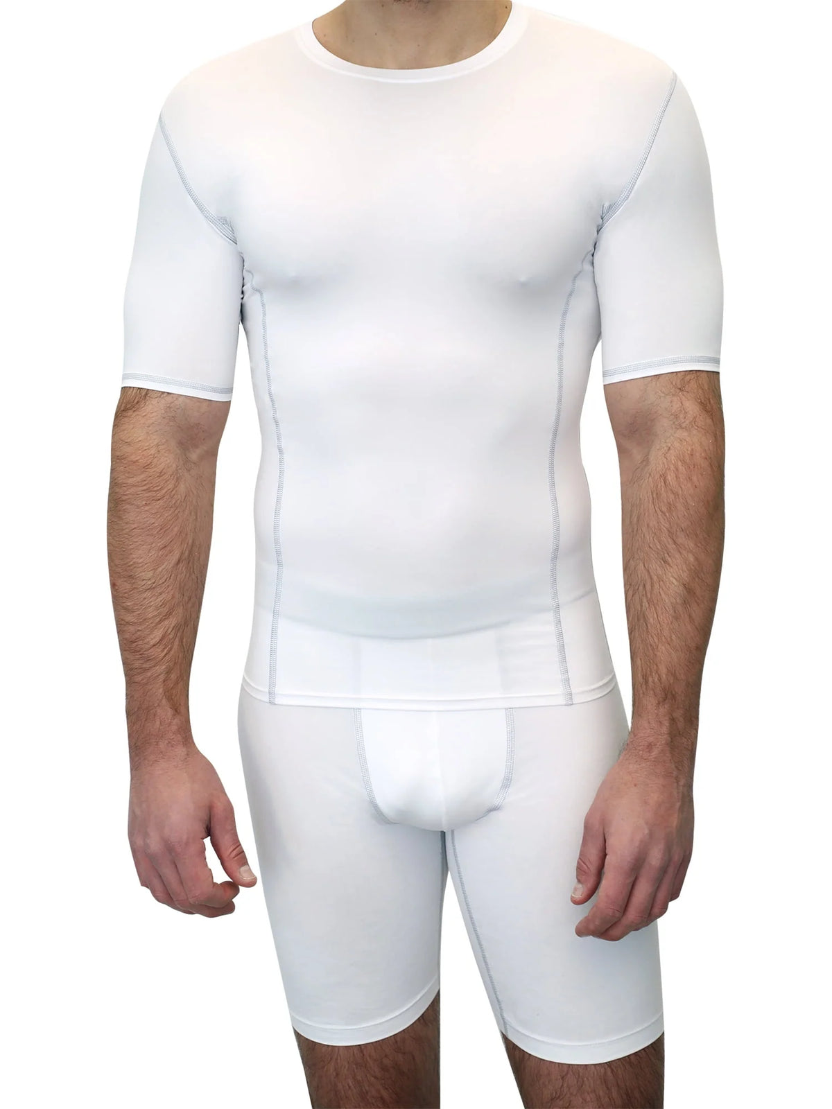 Black Compression Crewneck Tee E9658