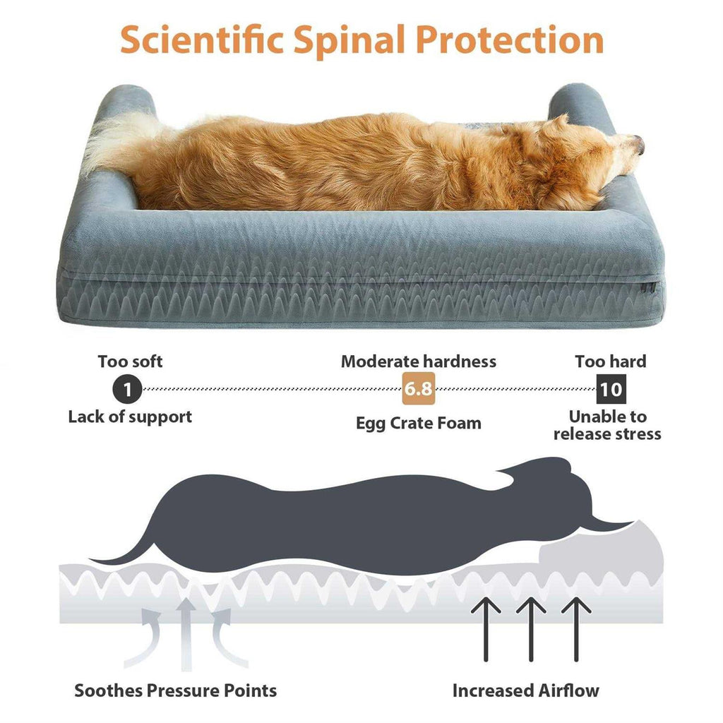 Orthopedic Egg Foam Dog Bed with Removable Washable Cover U4674