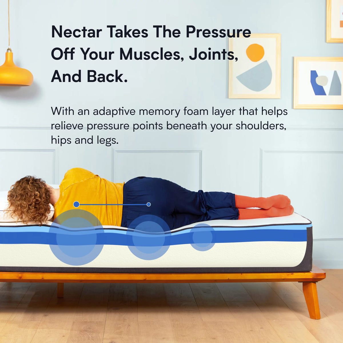 Queen Gel Memory Foam Mattress W8325