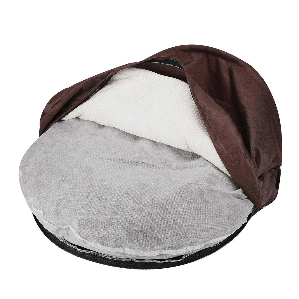 Oxford Sherpa Pet Cave and Round Pet Bed W83147