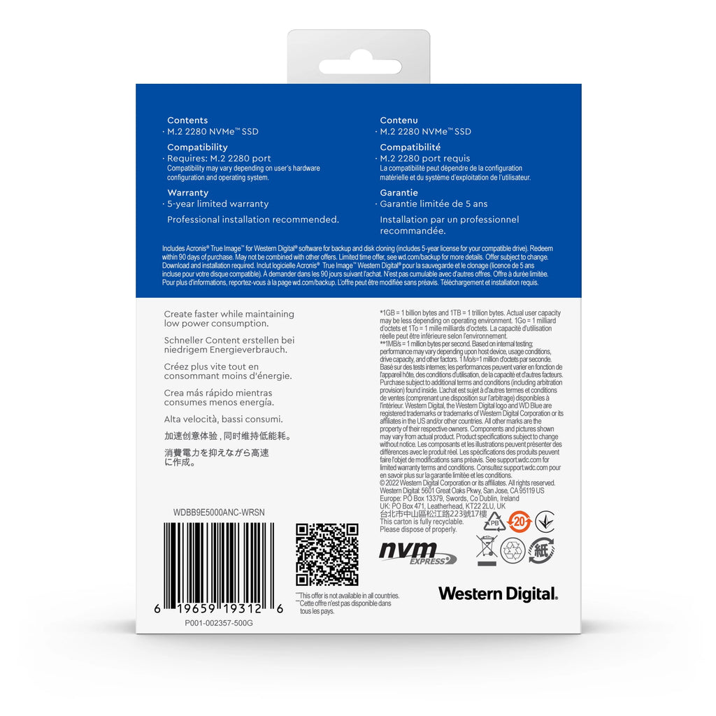 500GB NVMe SSD N74291
