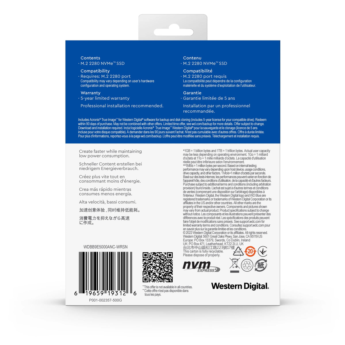 500GB NVMe SSD N74291