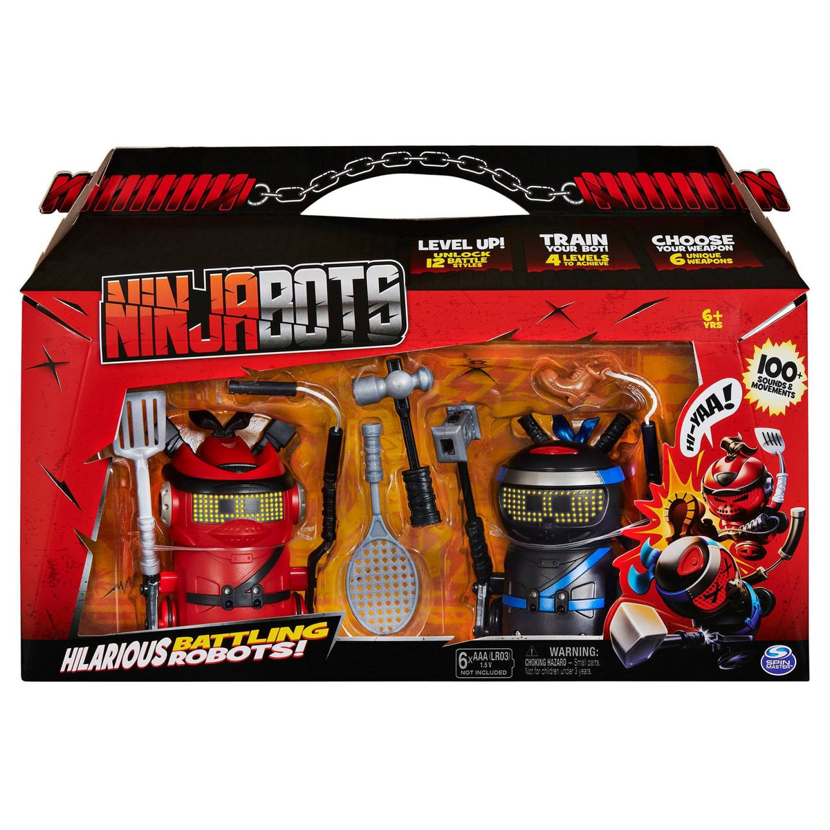 2-Pack Battling Robots with 6 Weapons C83654