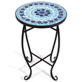 Cobalt Blue Mosaic Accent Table A200