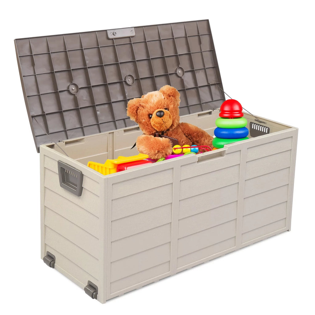 75gal Outdoor Plastic Storage Deck Box Q749