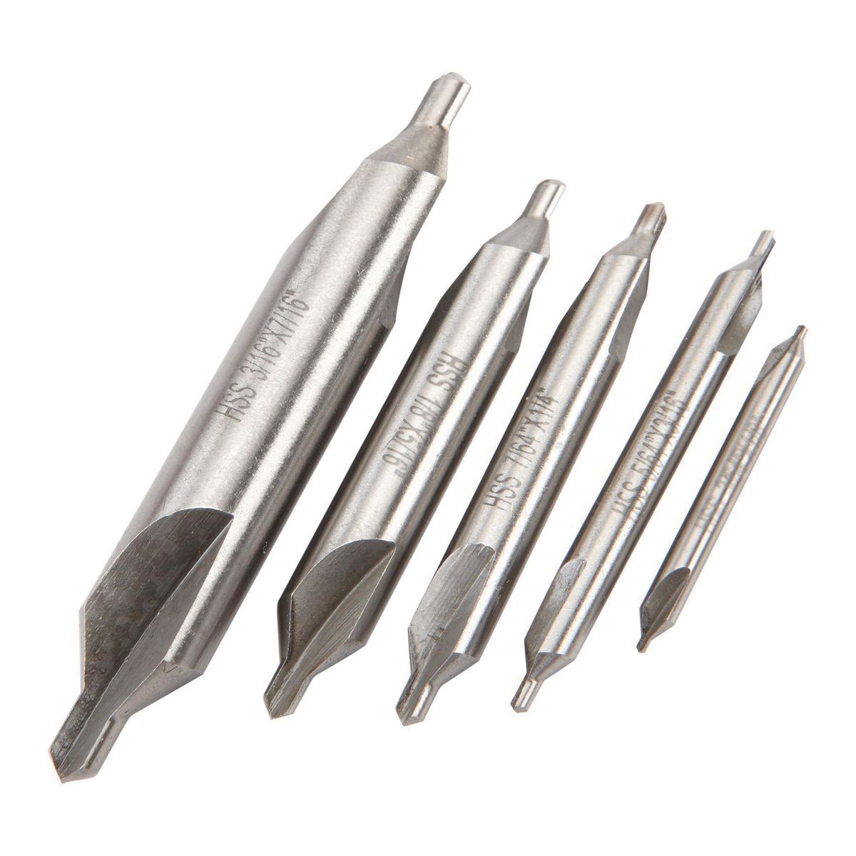 Center Drill Countersink Set, 5 Piece P9029